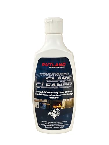 Limpiador de Vidrio para Chimeneas y Estufas Rutland, Hecho en EE. UU., Fórmula de Silicona RTV, 8 Oz, Ideal para Alta Temperatura - imagen 3