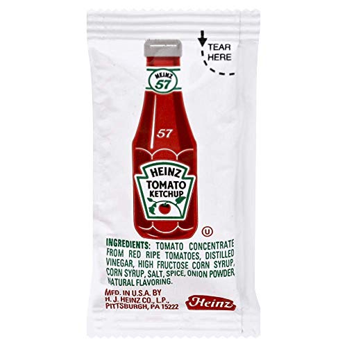 Paquete de 50 sobres desechables de ketchup Heinz de 9 g - Esenciales para concesiones - imagen 5
