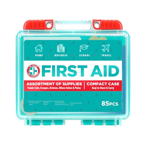 Kit de ros Auxilios Be Smart Get Prepared de 85 Piezas: Limpia, Trata y Protege Cortes y Raspones. Ideal para Hogar, Oficina, Auto, Escuela, Viajes y - imagen 1