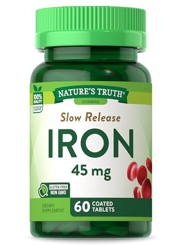 Suplemento de Hierro Nature's Truth | 45 mg | 60 Tabletas | Sulfato Ferroso | Vitamina No GMO y Sin Gluten para Hombres y Mujeres - imagen 5