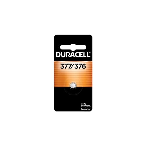 Batería de botón de óxido de plata Duracell 376/377, 1 pieza, batería de 1.5 voltios, duradera para relojes, dispositivos médicos, calculadoras y más - imagen 2