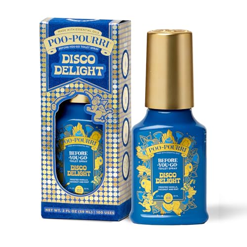 Poo-Pourri Holiday Spray Antes de Ir al Baño, Disco Delight, 2 Fl Oz – Vainilla Helada, Coco y Menta - imagen 2