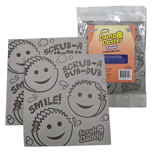 Toalla Limpiadora Damp Duster de Scrub Daddy - Esponja Duradera para Limpiar Superficies, Recoger Pelo de Mascotas, Suciedad y Más - Reutilizable, - imagen 6