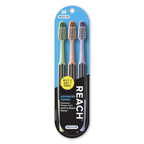 Cepillo de Dientes Reach Advanced Design con Cerda Media, Paquete de 3 unidades - imagen 6