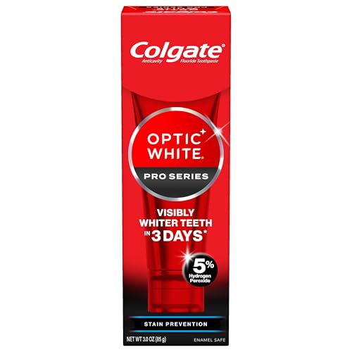 Pasta de Dientes Colgate Optic White Pro Series con Peróxido de Hidrógeno, Blanqueadora, Elimina Manchas de Té, Café y Vino, Segura para el Esmalte, - imagen 5