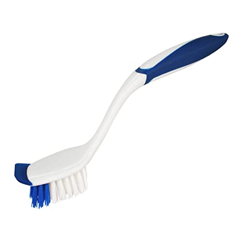 Cepillo para Platos Dawn con Cerdas de Nylon Suaves y Raspador, Azul/Blanco - imagen 2