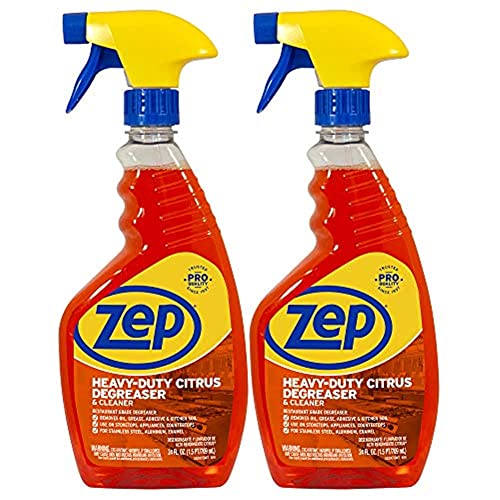 Desengrasante y Limpiador Cítrico Zep de Alta Resistencia - 24 oz (Caja de 2) ECZUCIT242 - Grado Restaurantero, Elimina Aceite, Grasa, Adhesivos y - imagen 1