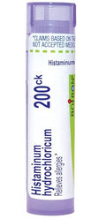 Boiron Histaminum Hydrochloricum Medicina Homeopática para Alergias, 200ck, Blanca, 80 Tabletas - imagen 1