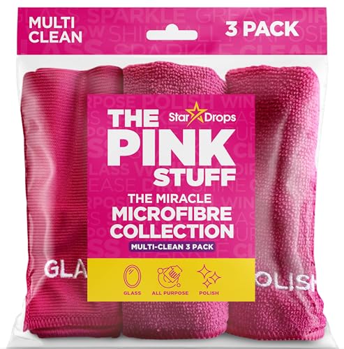 Stardrops – The Pink Stuff – Paquete de 3 Paños de Microfibra Milagrosos - imagen 5
