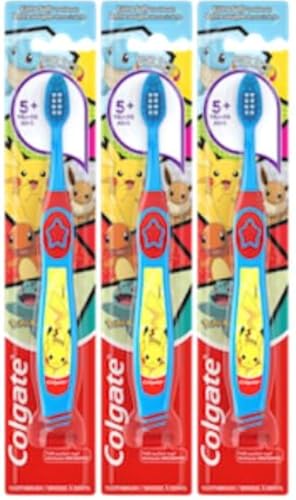 Cepillo de Dientes Colgate Pokémon con Ventosa, para Niños de 5 Años en Adelante, Extra Suave (Colores y Personajes Variados) - Paquete de 3 - imagen 6
