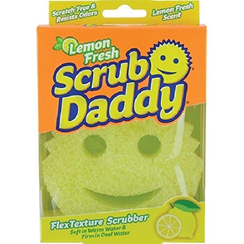 Esponja Scrub Daddy - Aroma a Limón - Esponja Multiusos Sin Rayones - Libre de BPA y Hecha de Espuma de Polímero - Resistente a Manchas y Olores (1 - imagen 3