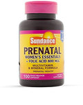 Multivitamínico Prenatal Sundance | Ácido Fólico | 100 Cápsulas de Liberación Rápida | 800 mcg | Suplemento No GMO y Sin Gluten para Mujeres - imagen 1