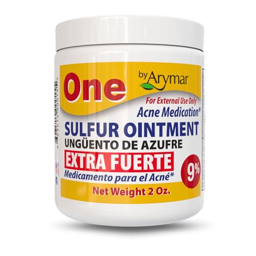 Ungüento de Azufre Arymar 9% para Acné: Fórmula de Máxima Potencia para Cara y Cuerpo, Ayuda a Secar Espinillas, Puntos Negros y Poros Obstruidos, 2 - imagen 1