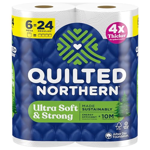 Papel Higiénico Quilted Northern Ultra Suave y Fuerte, 6 Rollos Mega = 24 Rollos Regulares, 5X Más Fuerte*, Tissue Suave Premium - imagen 3