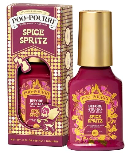Poo~Pourri Spice Spritz 2oz Spray para Antes de Ir al Baño - Atrapa Olores Instantáneamente - Ingredientes Naturales y Aceites Esenciales - Aroma a - imagen 1