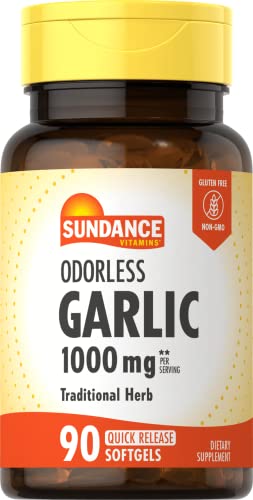 Sundance Cápsulas Blandas de Ajo Sin Olor | 90 Piezas | Suplemento No Transgénico y Libre de Gluten - imagen 3