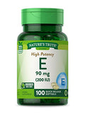 Suplemento de Vitamina E Nature's Truth | 200 IU | 100 Cápsulas Blandas | Sin OGM y Libre de Gluten - imagen 1