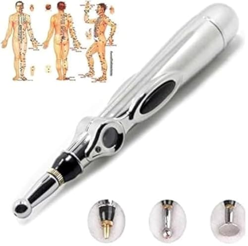 Bolígrafo de Acupuntura Zeerkeer 3 en 1 Electrónico para Alivio del Dolor, Potente Bolígrafo de Masaje de Pulso de Energía Meridian, Incluye Gel - imagen 5