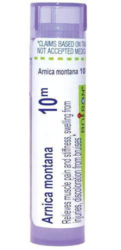 Boiron Arnica Montana 10M para el Dolor Muscular, Rigidez y Hinchazón por Lesiones y Moretones - 80 Gránulos - imagen 1