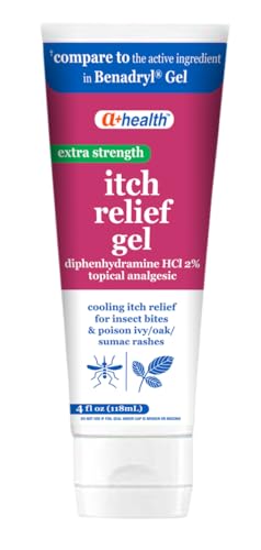Gel para Alivio de Picazón A+Health Extra Fuerte, 2% Diphenhidramina HCl, 4 fl oz, Alivio de Picazón y Dolor por Picaduras, Quemaduras Solares, - imagen 3
