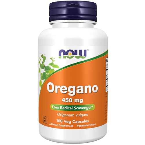Suplementos NOW Foods, Oregano (Origanum vulgare) 450 mg, Antioxidante, 100 Cápsulas Veganas - imagen 1