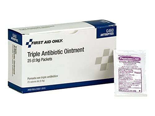 First Aid Only G460 Paquetes de Ungüento Antibiótico Triple, 25 Piezas - imagen 3