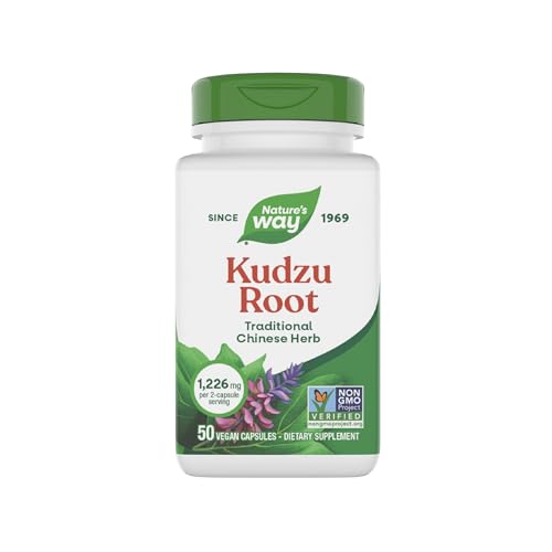 Raíz de Kudzu de Nature's Way, 1,226 mg por 2 cápsulas, Verificado Non-GMO, 50 cápsulas veganas (El empaque puede variar) - imagen 6