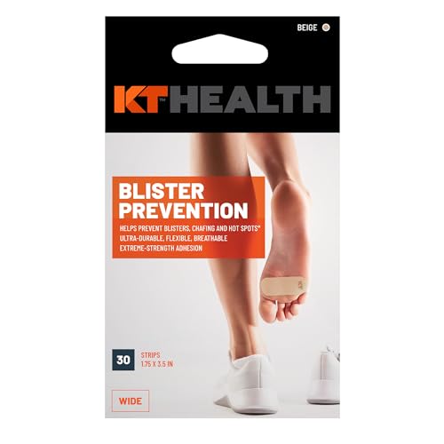 Cinta KT para Prevención de Ampollas, Corte Ancho, 30 Piezas, Tiras Pre-cortadas de 3.5, Color Beige - imagen 1