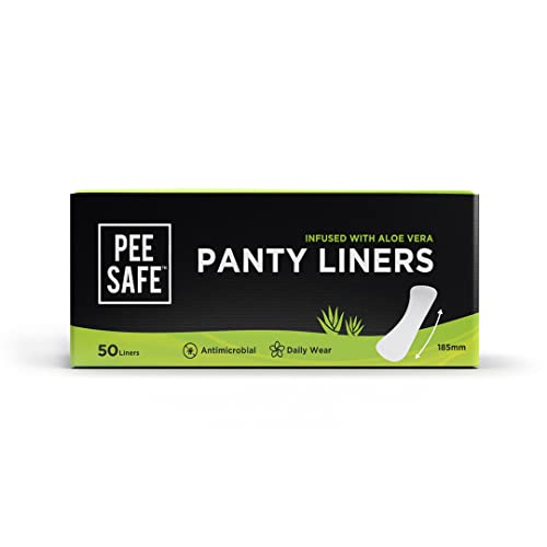 Pee Safe Protectores Diarios Extra Largos para Mujeres, Infundidos con Aloe Vera, 185mm, Suave y Cómodo, Paquete de 50 Unidades - imagen 3