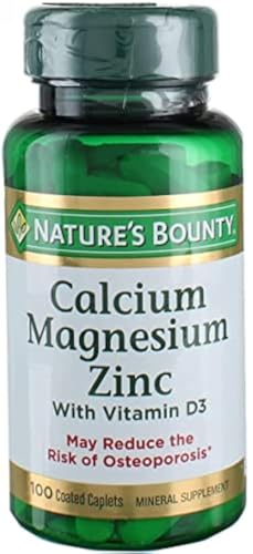 Calcio, Magnesio y Zinc Nature's Bounty 100 Tabletas - Suplemento de Calcio, Magnesio y Zinc 100 Contenidos - imagen 4