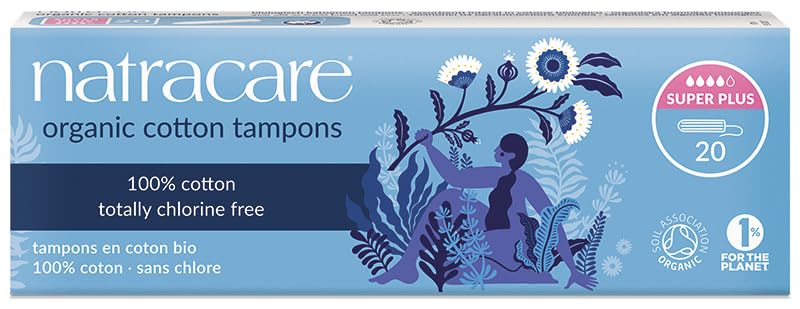 Tampones Natracare Sin Aplicador 100% Algodón Orgánico, Super Plus, Sin Cloro, Biodegradables y Compostables (1 Paquete, 20 Tampones) - imagen 5