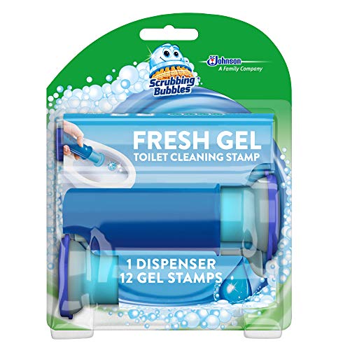 Sello Limpiador de Inodoro Scrubbing Bubbles Fresh Gel, Aroma Lluvia, Dispensador con 12 Sellos de Gel, 2.68 oz - imagen 2