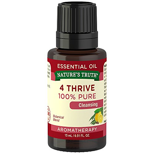 Aceite Esencial Nature's Truth 4 Thrive | 15 mL | Eucalipto, Romero, Limón y Clavo | Aromaterapia | 100% Natural, Sin OGM y Sin Gluten - imagen 1