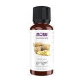 Aceites Esenciales NOW, Aceite de Jengibre, Aroma Picante, Destilado al Vapor, 100% Puro, Vegano, Tapa a Prueba de Niños, 1 Onza - imagen 1