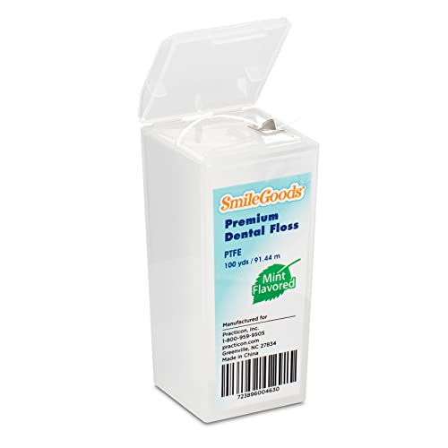 Hilo Dental Premium PTFE SmileGoods, 100 yardas, Sabor Menta - imagen 6