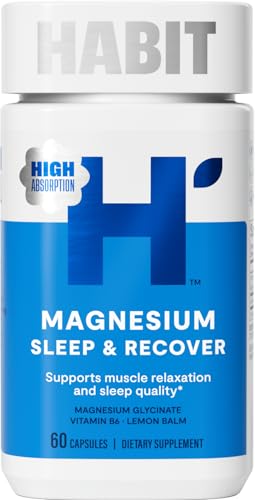 Suplemento Habit de Magnesio para Dormir y Recuperar, Magnesio Glicinato, Vitamina B6, Bálsamo de Limón, 60 Cápsulas - imagen 3