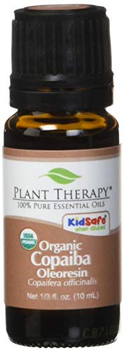 Aceite Esencial de Copaiba Orgánico Plant Therapy (Oleorresina), 10 mL (1/3 oz), 100% Puro, Certificado Orgánico por USDA, Sin Diluir, Aromaterapia - imagen 5