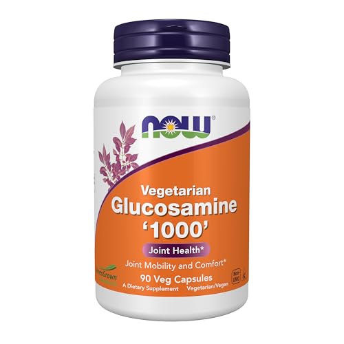 Suplementos NOW Foods, Glucosamina '1000' (Glucosamina GreenGrown®), Vegetariana, 90 Cápsulas Veganas - imagen 5