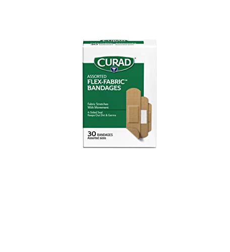 Curad Curitas Flex-Fabric Adhesivas, Tamaños Variados, Paquete de 30 Unidades - imagen 2