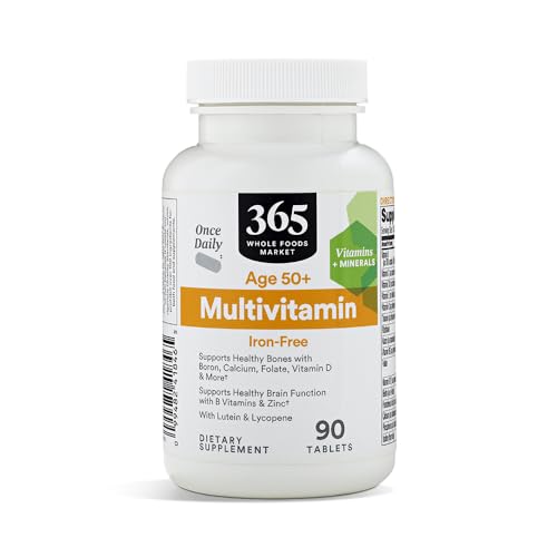 365 de Whole Foods Market, Multivitamínico para Mayores de 50 Años, 90 Cápsulas, Toma Diaria - imagen 4