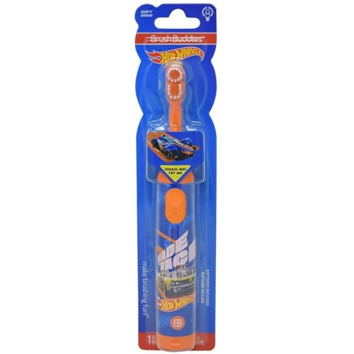 Cepillo de Dientes Eléctrico Brush Buddies Hot Wheels, Cepillo para Niños de 4 a 7 Años, Cepillo de Batería para Niños y Niñas - imagen 1