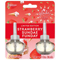 Recargas de Ambientador Glade PlugIns, Aceites Esenciales y Aromatizados para el Hogar y Baño, Fresa Sundae Funday, 1.34 Oz, Paquete de 2 - imagen 1
