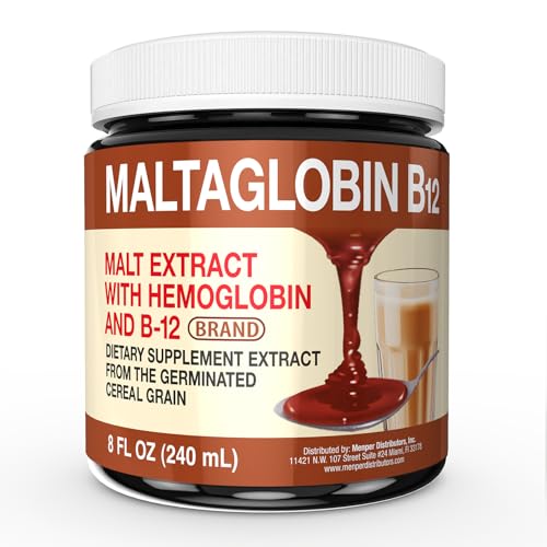 Suplemento Dietético Maltaglobin de Vitamina B12, Soporte de Hemoglobina, Vitaminas B12 para Energía, 8 fl oz, 1 Paquete - imagen 5