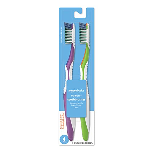 Cepillos de Dientes Basics MultiPro con Cerda Angulada, Suave, Paquete de 4 unidades - imagen 5