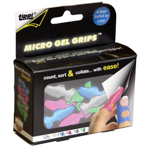 Lee Tippi Micro Gel Agarre para Dedos - Tamaños Variados - Paquete de 10 (61410) [El Empaque Puede Variar] - imagen 2