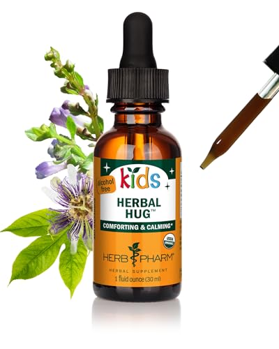 Herb Pharm Herbal Hug Orgánico para Niños: Apoyo al Sistema Nervioso con Escutelaria, Flor de Pasión, Mullein y Semilla de Avena | Sabor Amigable - imagen 5