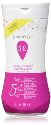 Jabón Limpiador Intimo Simply Sensitive de Summer's Eve, 9 Onzas, pH Balanceado, Hipoalergénico, para Piel Sensible, Elimina Olores - imagen 5