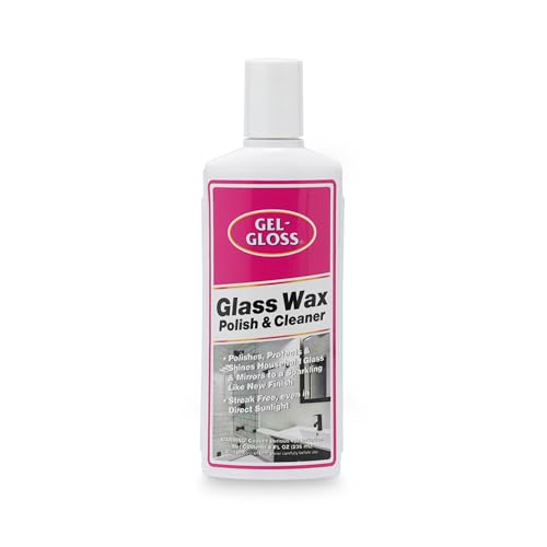 Cera Gel-Gloss No Streak para Vidrio | Fórmula de Cera de Silicón Profesional | Elimina Manchas de Agua y Calcio | 8 oz. - imagen 6