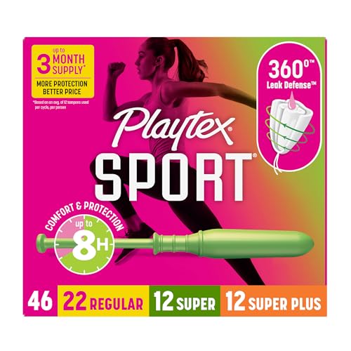 Tampones Playtex Sport Multipack, Absorbencia Regular/Super/Super Plus, 46 piezas - imagen 5