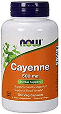 Now Foods Cayena 500mg 100 Vcaps - Suplemento Natural para Energía y Metabolismo - imagen 1